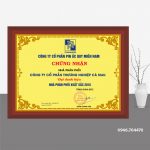 Bảng chứng nhận đại lý gỗ đồng