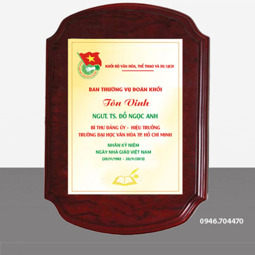 Biểu trưng tôn vinh gỗ đồng