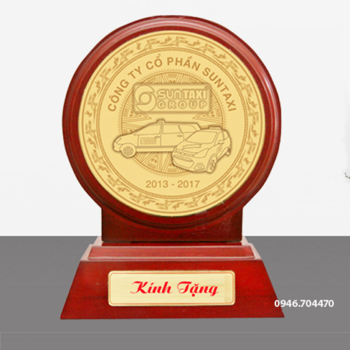 Kỷ niệm chương đồng tròn 16cm