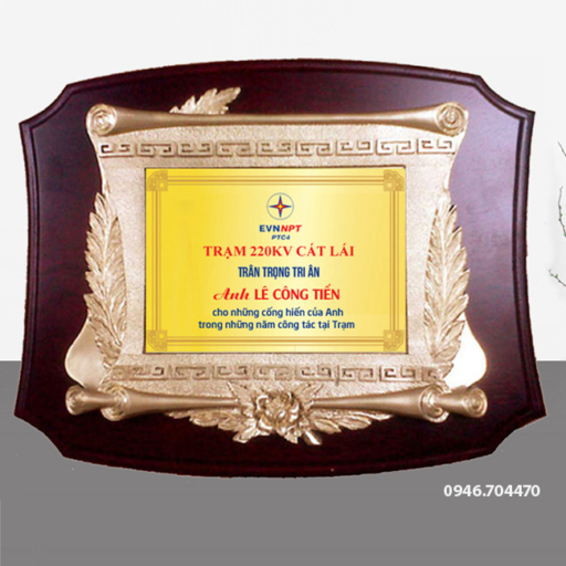 Bảng vinh danh tri ân 23cm x 30cm