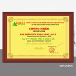 Bảng chứng nhận nhà phân phối 27cm x 37cm