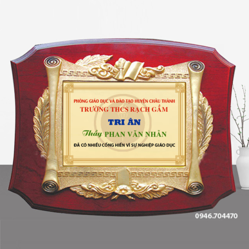 Biểu trưng vinh danh 23cm x 30cm