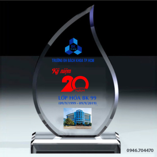 Kỷ niệm chương chiếc lá cao 18cm