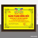 Bảng vàng công đức - Quà tặng tri ân