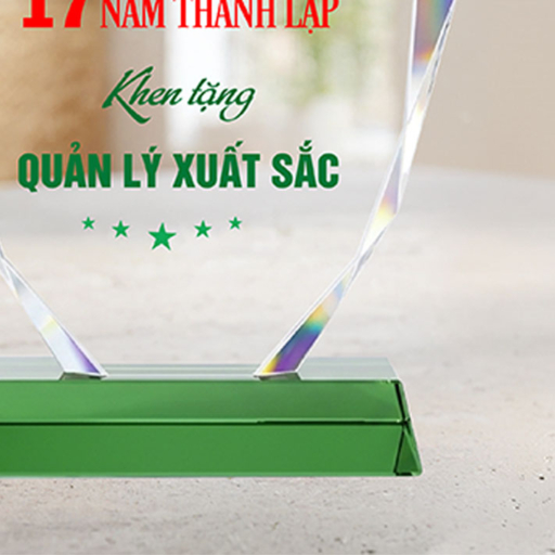 Alternative view of Kỷ niệm chương pha lê kỷ niệm ngày thành lập công ty