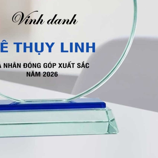 Alternative view of Kỷ niệm chương hình tròn vinh danh cá nhân xuất sắc của năm